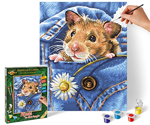 Noris Spiele 924 0436 Schipper Colora i numeri - Mucki, il passeggero cieco - 24x30 cm [Importato da Germania]