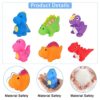OOTSR Giocattoli da Bagno per Bambini, 6PCS Dinosauro da Giocattoli Adatti a Neonati e Bambini per Natale, Compleanno e Pasqua - immagine 7