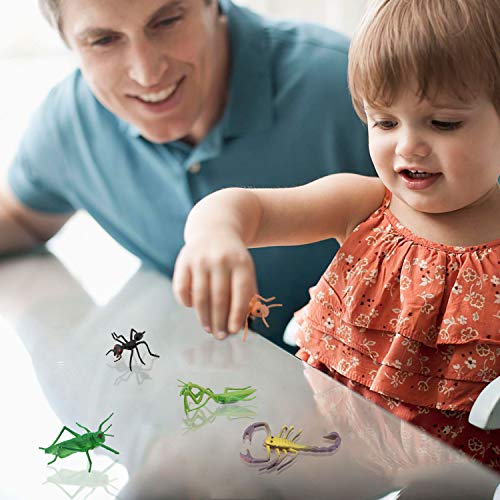 OOTSR Insetti in plastica Insetti Figures[Confezione da 22] e Farfalle Colorate assortite [Confezione da 12], 1"- 4" Insetti Simulati Realizzati in PVC per Bambini Congnition Education o Parti a Tema - immagine 8