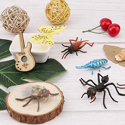 OOTSR Insetti in plastica Insetti Figures[Confezione da 22] e Farfalle Colorate assortite [Confezione da 12], 1"- 4" Insetti Simulati Realizzati in PVC per Bambini Congnition Education o Parti a Tema - immagine 9