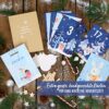 Papierdrachen - Calendario dell'Avvento per fai da te, set 7, in inglese, 24 cartoline da personalizzare, per il periodo prenatalizio, con motivi carini, da appendere - immagine 3