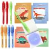 Penna Invisibile e Taccuino Dinosauri - BONNYCO | Gadget Compleanno Bambini, Bomboniere Compleanno, Giocattoli Pignatta | Regalini Fine Festa Compleanno Bambino | Gadget Bambini Dinosauri