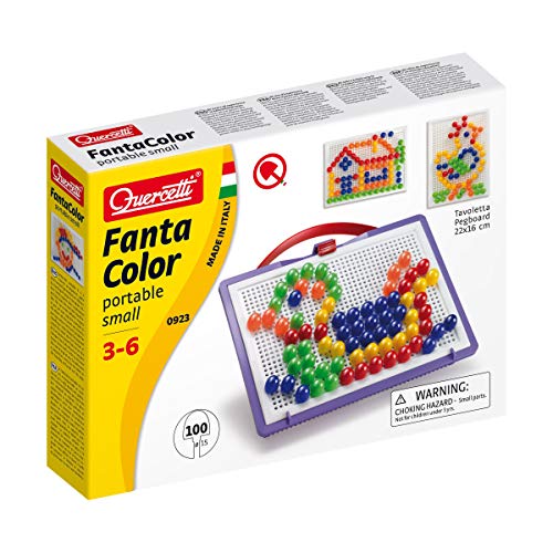 Quercetti- Fantacolor Portable, Multicolore, da 4+ anni, 0923