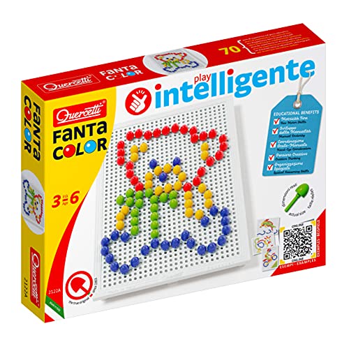 Quercetti- Fantacolor Portable, Multicolore, x, da 3 a 6 anni, 0923 - immagine 6