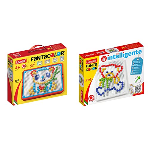 Quercetti- Fantacolor Portable, Multicolore, x, da 3 a 6 anni, 0923