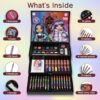 Rainbow High Valigetta Colori per Bambini - Kit Colori per Disegnare e Dipingere Set acquerelli Bambini Pennarelli Matite Pastelli - Regalo Creativo per Bambine - immagine 3