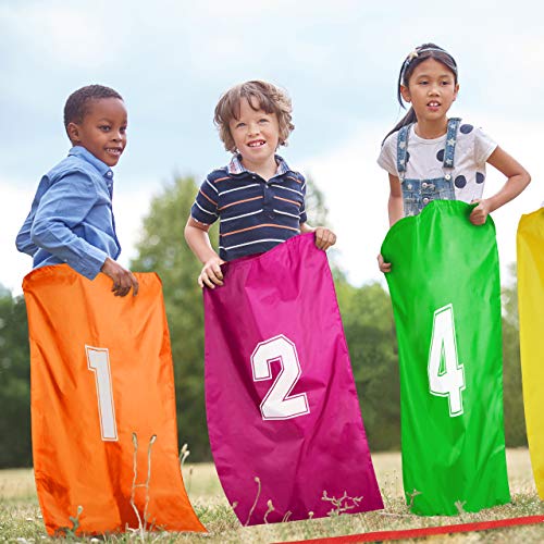 Relaxdays Set per Festa per Bambini,Giochi 3in1 per Compleanno,Corsa con Sacco,Gioco dell’Uovo & Tiro Bersaglio,v.Colori, Multicolore, 10028884 - immagine 3