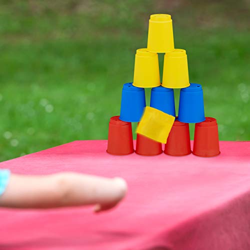 Relaxdays Set per Festa per Bambini,Giochi 3in1 per Compleanno,Corsa con Sacco,Gioco dell’Uovo & Tiro Bersaglio,v.Colori, Multicolore, 10028884 - immagine 7
