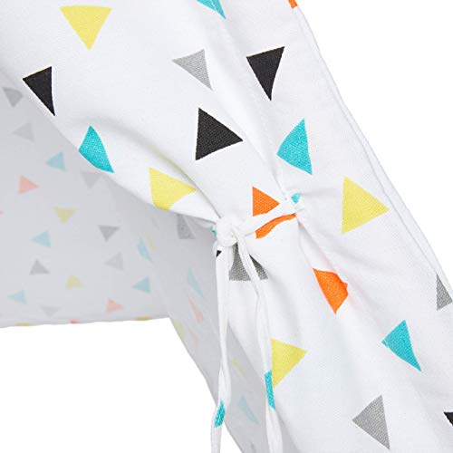 Relaxdays Tenda Giocattolo per Bambini, con Fondo, con Borsa per il Trasporto, HxLxP 160 x 115 x 115 cm, bianca/colorata - immagine 8