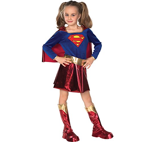 Carnevale Costumi da supereroi rossi Set di abiti supergirl per