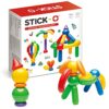 Stick-O Basic 30-Piece Magnetic Building Blocks Toy. Funky, Chunky, Grippy Pieces Preschool Hands., Rainbow, 901003 - immagine 2