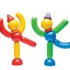 Stick-O Basic 30-Piece Magnetic Building Blocks Toy. Funky, Chunky, Grippy Pieces Preschool Hands., Rainbow, 901003 - immagine 5