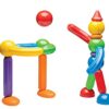 Stick-O Basic 30-Piece Magnetic Building Blocks Toy. Funky, Chunky, Grippy Pieces Preschool Hands., Rainbow, 901003 - immagine 6
