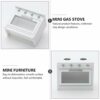 TOYANDONA, fornello a gas, giocattolo in miniatura, mobili delle bambole, armadio delle bambole, mobile delle bambole, piccolo fornello, decorazione per la casa, accessorio di scena - immagine 8