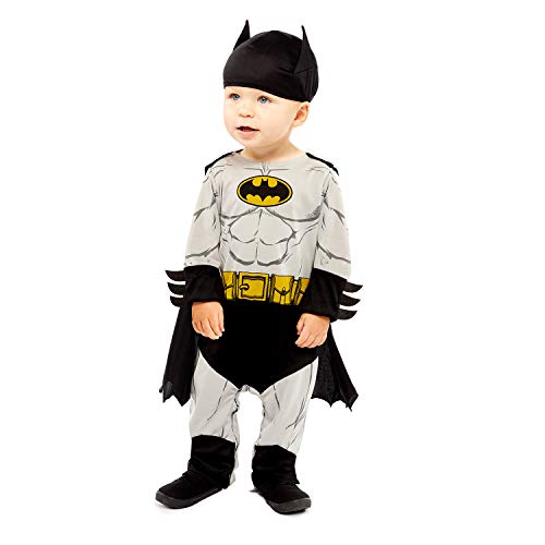 amscan 9906708 - Costume da Batman classico da bambino Warner Bros, da 6 a  12 mesi, unisex, colore: grigio - Giochi e Prodotti per l'Età Evolutiva