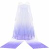 Aoiviss Vestito da Principessa Elsa Costume Bambina Principessa Elsa Ragazze Elsa Vestito per Compleanno Halloween Cosplay - immagine 5