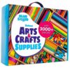 Blue Squid Arti e mestieri per bambini 3000 pezzi Deluxe Craft - Scatola gigante per bambini forniture artistiche - Kit di artigianato per bambini dai 4 ai 12 anni