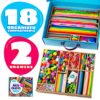 Blue Squid Arti e mestieri per bambini 3000 pezzi Deluxe Craft - Scatola gigante per bambini forniture artistiche - Kit di artigianato per bambini dai 4 ai 12 anni - immagine 6