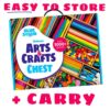 Blue Squid Arti e mestieri per bambini 3000 pezzi Deluxe Craft - Scatola gigante per bambini forniture artistiche - Kit di artigianato per bambini dai 4 ai 12 anni - immagine 7