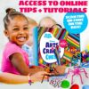Blue Squid Arti e mestieri per bambini 3000 pezzi Deluxe Craft - Scatola gigante per bambini forniture artistiche - Kit di artigianato per bambini dai 4 ai 12 anni - immagine 8