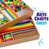 Blue Squid Arti e mestieri per bambini 3000 pezzi Deluxe Craft - Scatola gigante per bambini forniture artistiche - Kit di artigianato per bambini dai 4 ai 12 anni - immagine 9