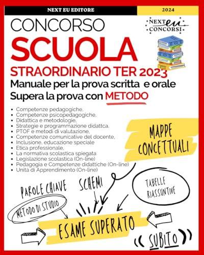 Concorso scuola straordinario Ter: Strategie, Mappe concettuali e Schemi  degli argomenti comuni a tutte le classi di concorso per superare la prova  con metodo. Con espansione On-line. – Giochi e Prodotti per