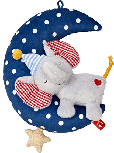 Die Spiegelburg - Carillon a forma di luna (con elefante), Baby Glück, 17476