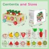 Giochi Montessori 2 in 1, Giochi Bambini Montessori 2 Anni, Giochi Educativi 3 4 5 Anni, Giochi Magnetici in Legno Giochi Pesca e Puzzle per Bambini 2 3 4 Anni Regali di Compleanno/Natale/Pasqua - immagine 8