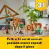 LEGO Creator 3 in 1 Animali del Safari, Giocattolo Trasformabile da Giraffa e Fenicottero in 2 Gazzelle o in Leone e Farfalla, Giochi per Bambini e Bambine da 9 Anni in su, Idea Regalo Creativa 31150 - immagine 7