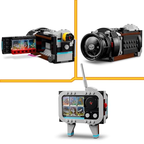 LEGO Creator 3 in 1 Fotocamera Retro, Giochi per Bambini e Bambine da 8 Anni, Macchina Fotografica Giocattolo da Costruire Trasformabile in Videocamera o TV Vintage, Idea Regalo di Compleanno 31147 - immagine 5
