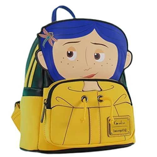 LOUNGEFLY, Mochila Laika Los Mundos de Coraline 26cm Donna, Multi, Taglia unica