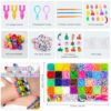 Lanvixo 2500 Pezzi+ Kit Elastici per Braccialetti, 30 Colori Elastico per Braccialetti Bambina con Ganci Telaio in 40 Scatole, Set Braccialetti fai da te Regali per Bambini 6-12 Anni - immagine 3