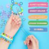 Lanvixo 2500 Pezzi+ Kit Elastici per Braccialetti, 30 Colori Elastico per Braccialetti Bambina con Ganci Telaio in 40 Scatole, Set Braccialetti fai da te Regali per Bambini 6-12 Anni - immagine 5