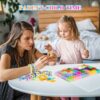 Lanvixo 2500 Pezzi+ Kit Elastici per Braccialetti, 30 Colori Elastico per Braccialetti Bambina con Ganci Telaio in 40 Scatole, Set Braccialetti fai da te Regali per Bambini 6-12 Anni - immagine 7