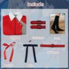 Lycoris Recoil Cosplay Costume Outfit Nishikigi Chisato Japanese School Uniform - immagine 9