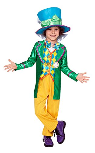 Mad Hatter Boy – Disney Alice in Wonderland – Bambini Costume – Medium –  116 centimetri – Età 5-6 – Giochi e Prodotti per l'Età Evolutiva