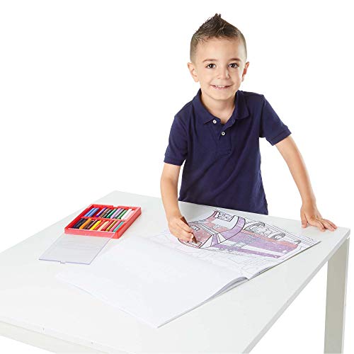 Melissa & Doug - Blocco da colorare per bambini, 50 pagine, fogli grandi 27,94 x 35,56 cm, cavalli, cuori, fiori e altro - immagine 6