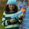 Nerf Elite Jr Ultimate Starter Set, 2 Easy Play Toy Foam Blasters, 15 Nerf Elite Darts, 2 Targets, Kids Outdoor Games (F6369) - immagine 8