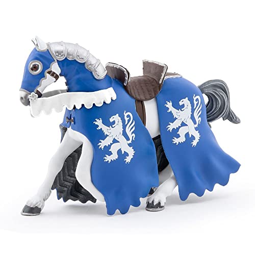 Papo - 39759 - figurina -Cavallo del Cavaliere Leone con la lancia