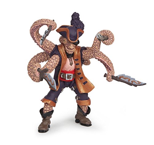 Papo -Dipinta a mano- figurina-Pirati e corsari-Pirata mutante piovra-39464-Collezione-Adatto a bambini e bambine - A partire dai 3 anni di età