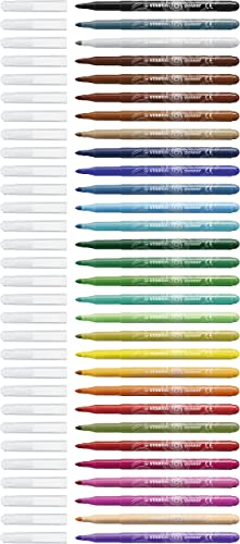Pennarello - STABILO power - Punta Media - Astuccio da 30 - Colori assortiti - immagine 4