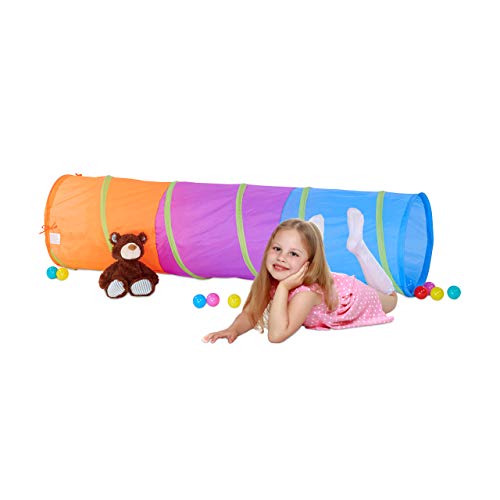 Relaxdays 10022470 Tunnel Gioco per Bambini dai Colori Vivaci Tubo  Giocattolo per Bimbi e Bambine Robusto Pop up Colorato – Giochi e Prodotti  per l'Età Evolutiva