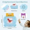 Schede Flash Card Parlanti, Carte Flash Inglese Regalo con 112 Fogli 224 Parole, Giocattoli di Apprendimento Educativi per Bambini da Ascoltare e Imparare in Età Prescolare 1-6 Anni - immagine 3