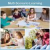 Schede Flash Card Parlanti, Carte Flash Inglese Regalo con 112 Fogli 224 Parole, Giocattoli di Apprendimento Educativi per Bambini da Ascoltare e Imparare in Età Prescolare 1-6 Anni - immagine 7