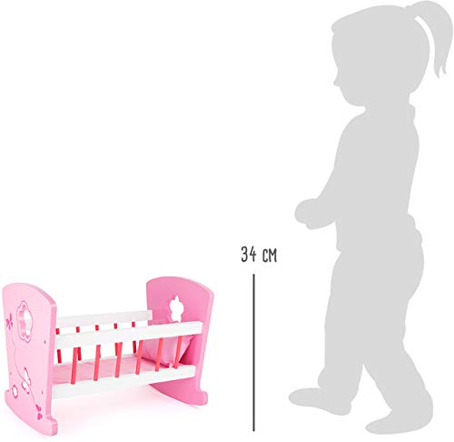 Small Foot- Culla per Bambole in Legno e Decorazioni Dettagliate, 10742 - immagine 3