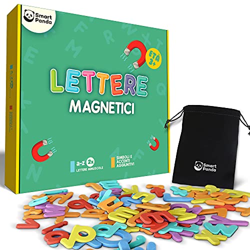 Smart Panda Lettere per Bambini – Set Alfabeto Magnetico – per Il Frigo per  Bambini – Giochi Educativi ABC per Insegnare a Scrivere e Leggere ai Bambini  – con Accenti Italiani –