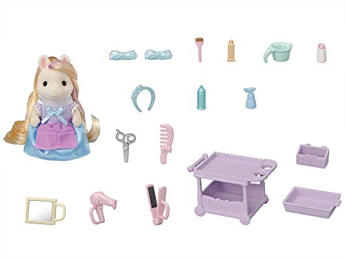 Sylvanian Families 5644 Pony's Hair Stylist Set - Dollhouse Playsets,Multicolor - immagine 4