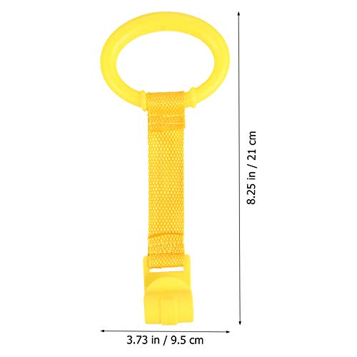 TOYANDONA 4 anelli per culla, anelli da appendere per lettino, per bambini, per appendere la culla, per bambini, per imparare a stare in piedi, per il box e i passeggini (colore assortito) - immagine 8