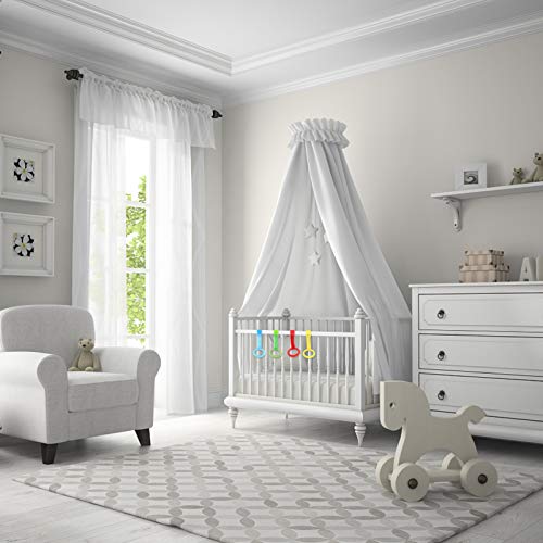 TOYANDONA 4 anelli per culla, anelli da appendere per lettino, per bambini, per appendere la culla, per bambini, per imparare a stare in piedi, per il box e i passeggini (colore assortito) - immagine 9