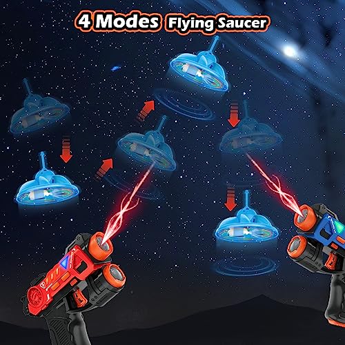 VATOS 4 IN 1 Laser Tag Guns Set, Mini Laser Guns a infrarossi per bambini con Drone Volante e Coccinella, Multiplayer LaserTag Indoor Outdoor Game per Ragazzi Ragazze Adulti - immagine 4